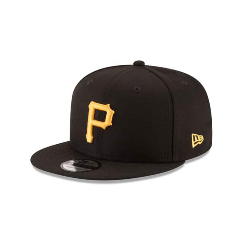 MLB Pittsburgh Pirates Team Color Basic 9Fifty Snapback (BEN0761) - Black New Era Caps